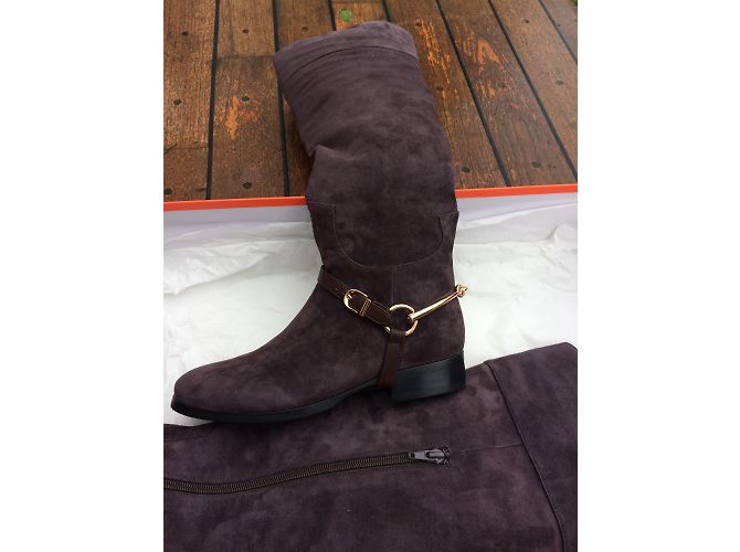 Autre Marque Botas Isabel Licardi de piel marrón Castaño - vista 4