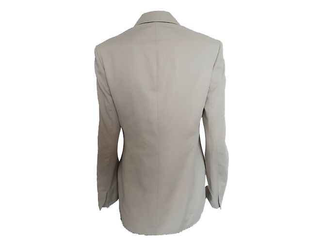Hugo Boss Jacke Beige Baumwolle Polyamid - Ansicht 2