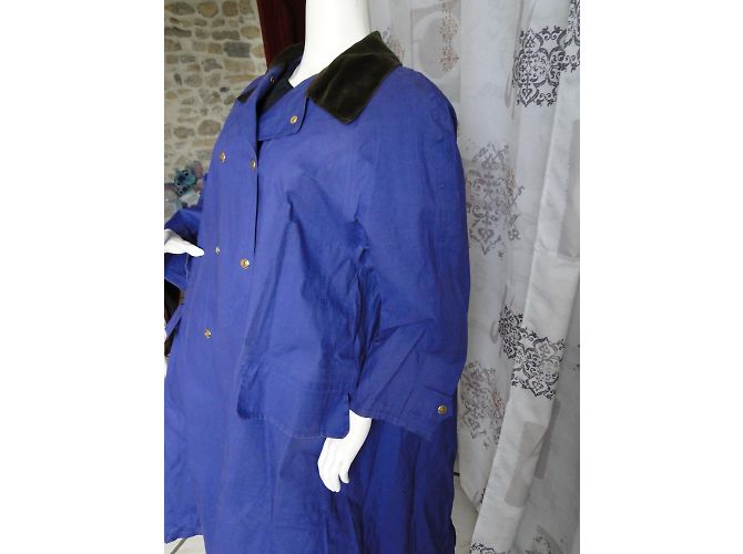 Hermès Impermeabili Blu Porpora - vista 4