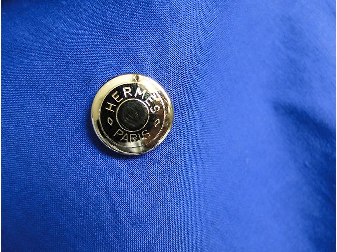 Hermès Impermeabili Blu Porpora - vista 6