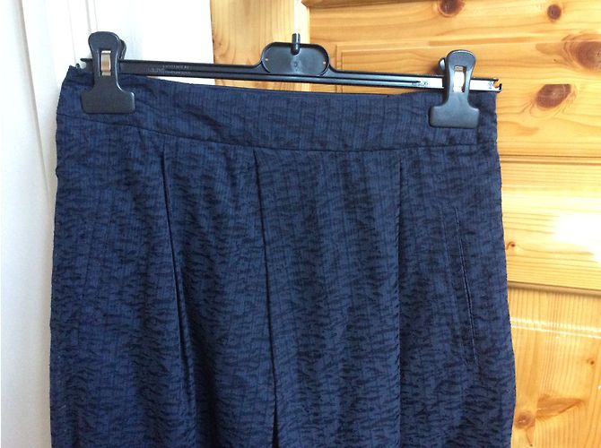 Falda Comptoir Des Cotonniers Azul Marino de Algodón Talla 36 - vista 3