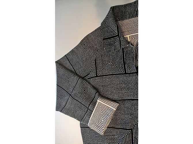 Norma Kamali Reversible Bomberjacke Schwarz Weiß - Ansicht 3