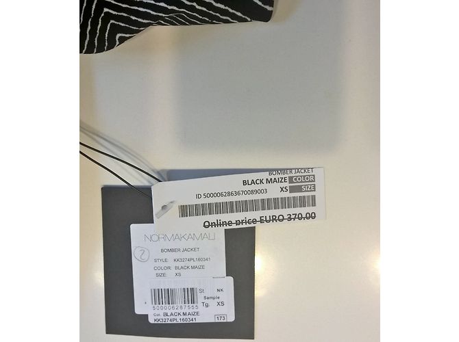 Norma Kamali Reversible Bomberjacke Schwarz Weiß - Ansicht 6