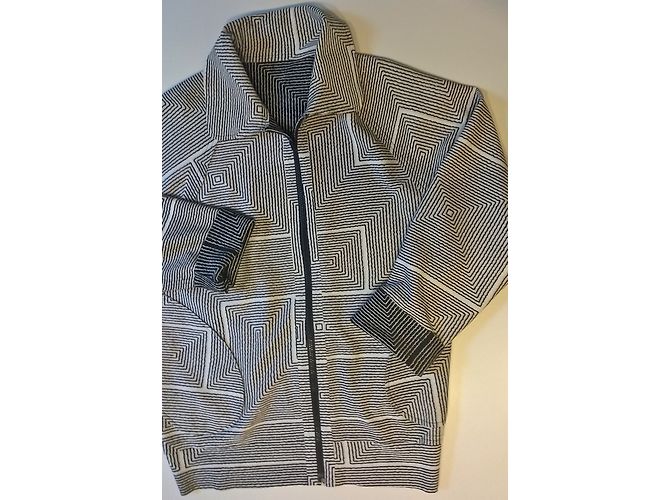 Norma Kamali Reversible Bomberjacke Schwarz Weiß - Ansicht 7