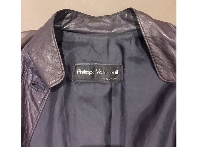 Autre Marque Philippe Vallereuil Abrigo Ciruela - vista 5