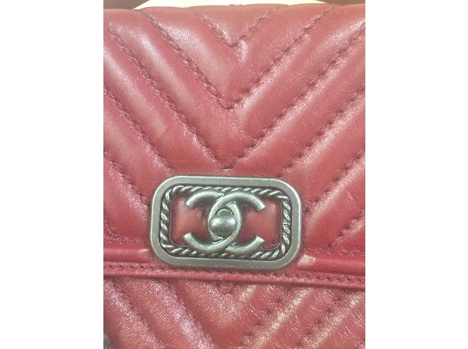 Chanel Handtaschen Bordeaux - Ansicht 4