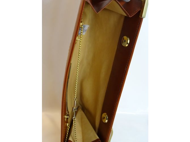 Borsa Hermès Borsa in pelle intrecciata marrone - vista 10