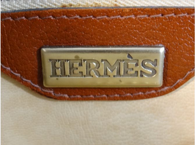 Borsa Hermès Borsa in pelle intrecciata marrone - vista 3
