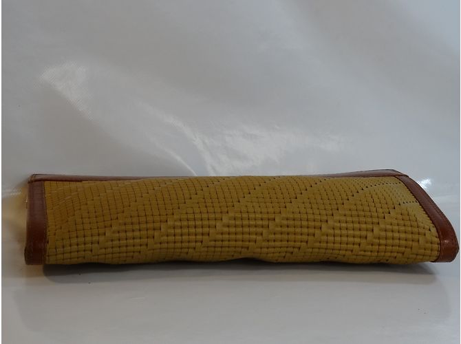 Borsa Hermès Borsa in pelle intrecciata marrone - vista 9
