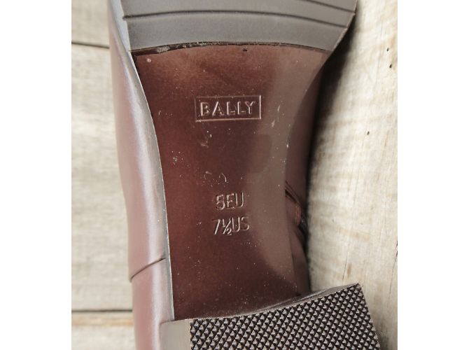 Stivaletti Bally in pelle marrone - vista 10