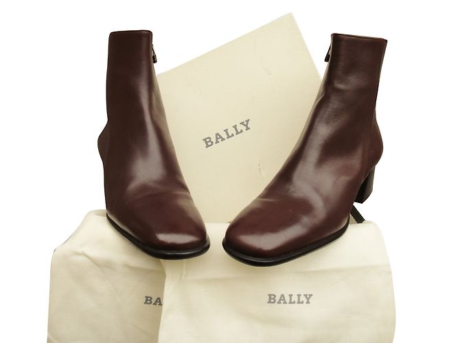 Stivaletti Bally in pelle marrone - vista 2