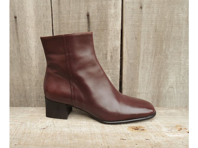 Stivaletti Bally in pelle marrone - vista 4