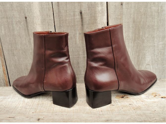 Stivaletti Bally in pelle marrone - vista 7