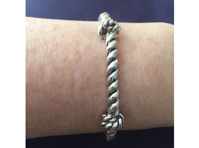 Bracciale Twist Aurelie Bidermann argentato Argento - vista 3