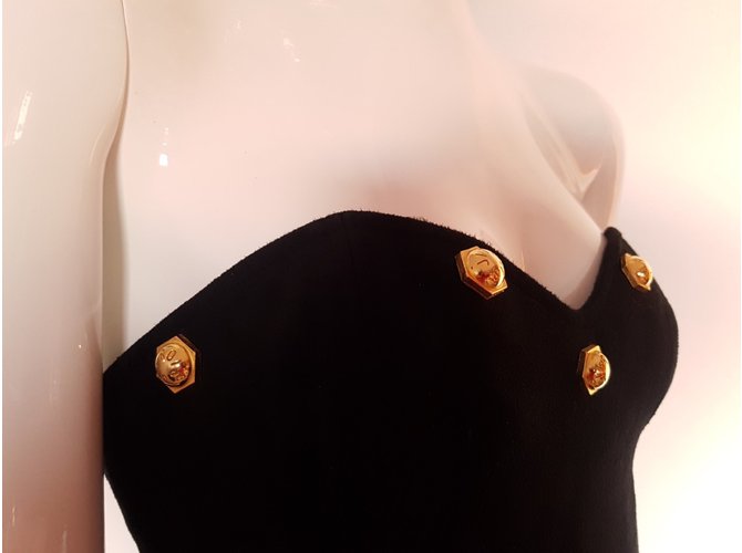 Bustier Jitrois de ante negro - vista 4