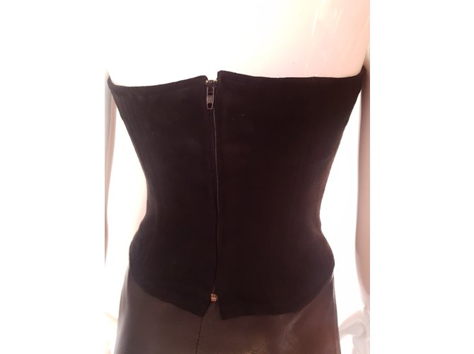 Bustier Jitrois de ante negro - vista 6