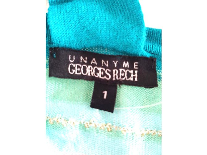 Top Georges Rech Verde e Blu in Rayon - vista 6
