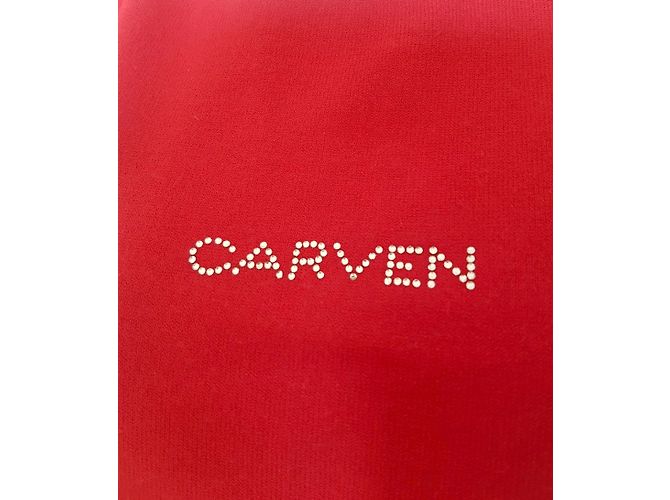 Top rojo de viscosa Carven Roja - vista 3