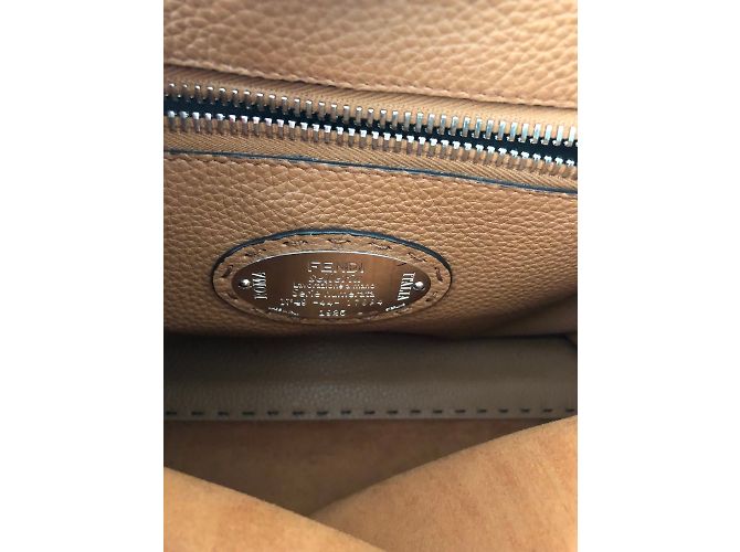 Borsa a mano Fendi Roman in pelle nera Nero - vista 2