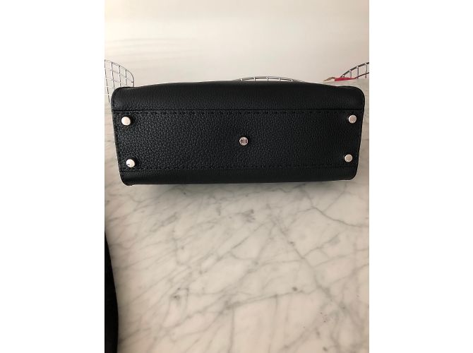 Borsa a mano Fendi Roman in pelle nera Nero - vista 3