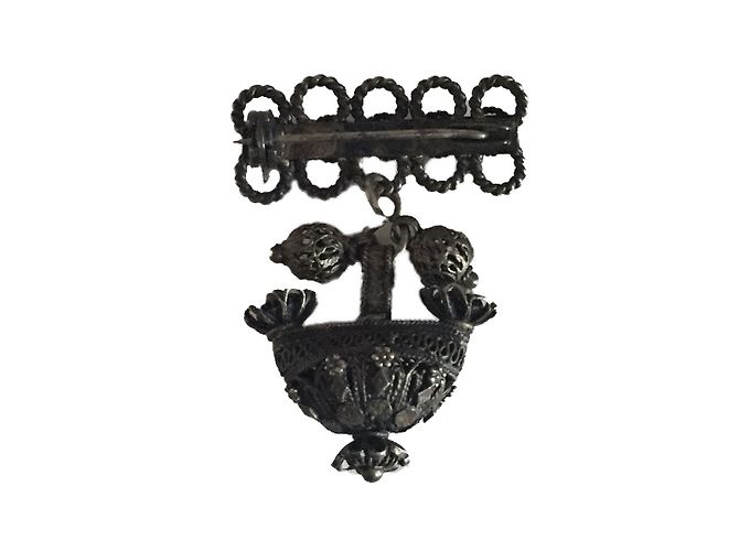 Autre Marque Silberne filigrane Brosche - Ansicht 2
