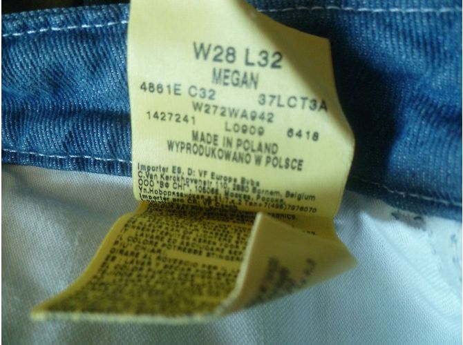 Autre Marque Vaqueros Wrangler Megan en denim bruto azul - vista 3