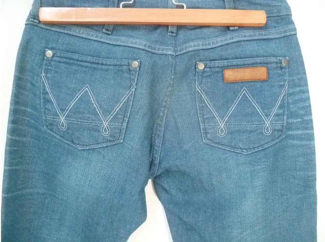 Autre Marque Vaqueros Wrangler Megan en denim bruto azul - vista 4
