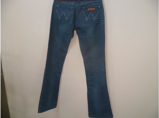 Autre Marque Vaqueros Wrangler Megan en denim bruto azul - vista 8