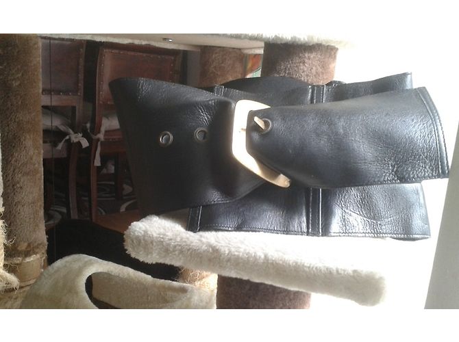 Miss Sixty Korsettgürtel aus schwarzem Leder - Ansicht 3