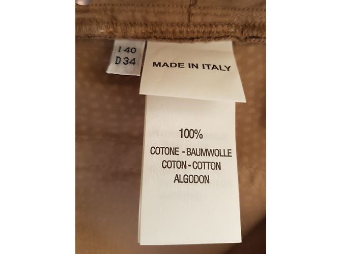Pantalones Blumarine Beige de Algodón - vista 10