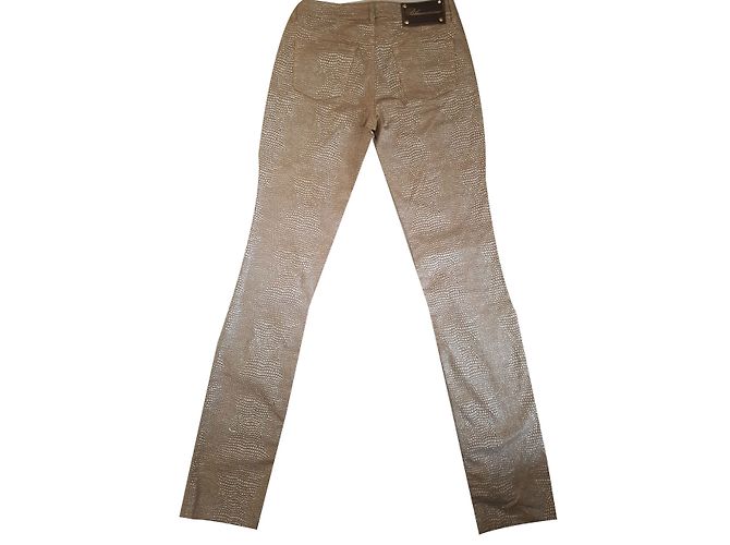 Pantalones Blumarine Beige de Algodón - vista 2