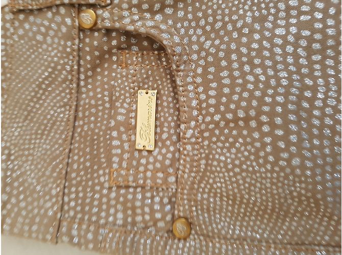 Pantalones Blumarine Beige de Algodón - vista 4