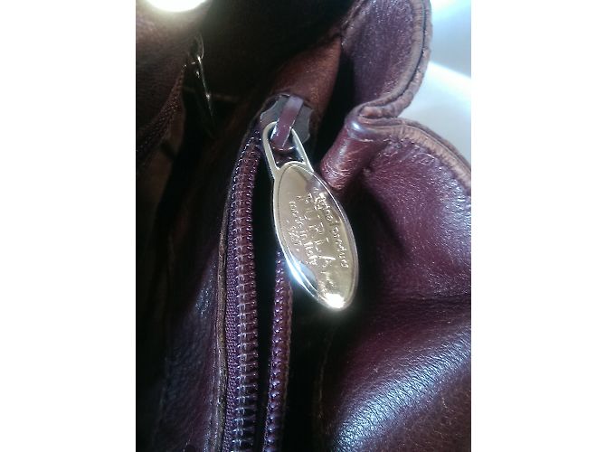 Furla Handtasche aus Leder Python Muster Dunkel Aubergine - Ansicht 9