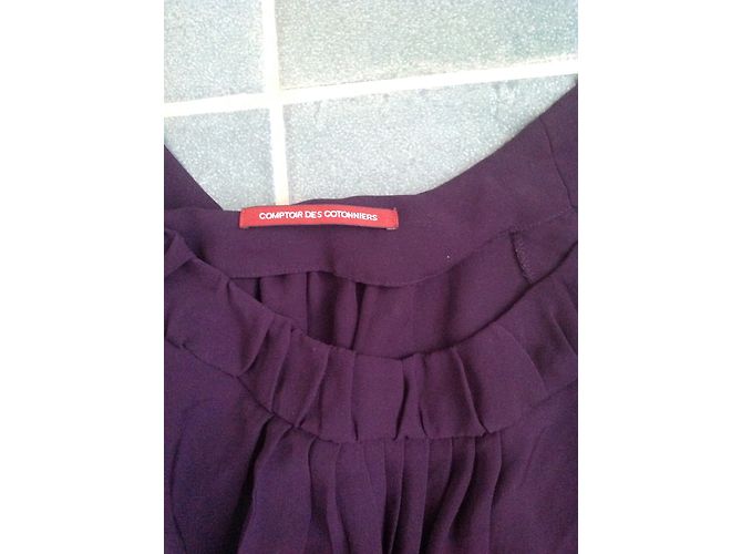 Vestido Diksha Comptoir Des Cotonniers Morado - vista 2