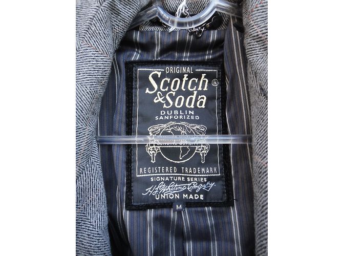 Scotch and Soda Grey Wool Blend Coat M - view 3