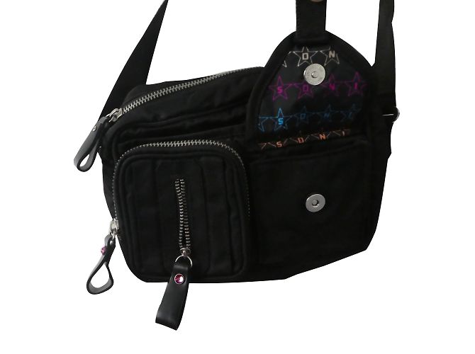 Borsa a tracolla Sonia Rykiel nera in tessuto Nero - vista 2