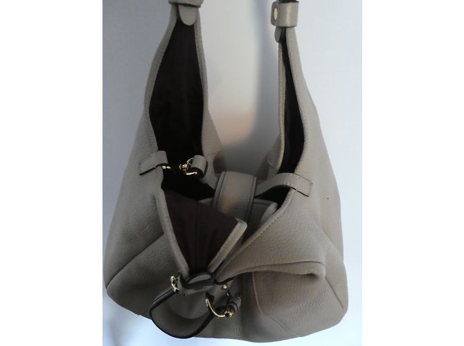 Borsa Loewe in pelle beige - vista 2