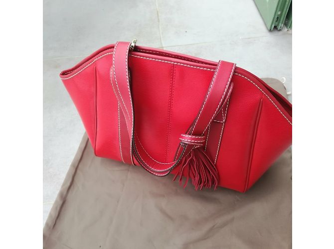 Borsa a mano Lancel in pelle rossa Rosso - vista 3