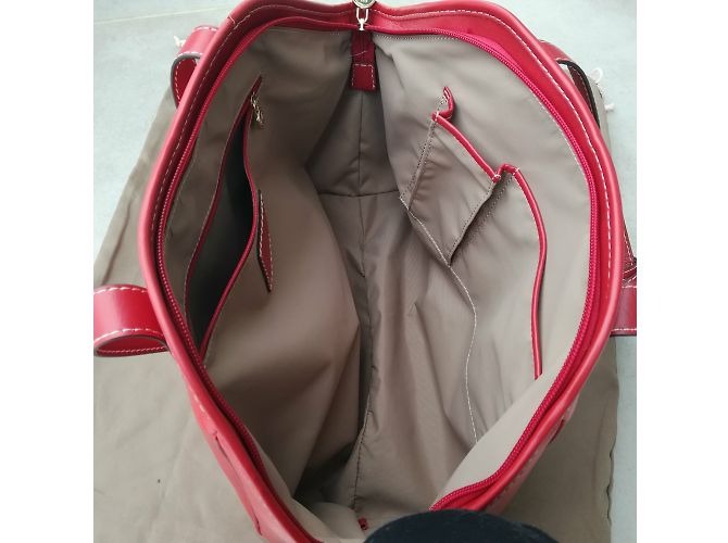 Borsa a mano Lancel in pelle rossa Rosso - vista 4
