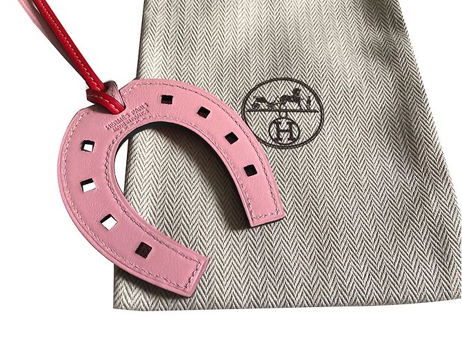 Hermès Paddock Taschenanhänger Leder orange - Ansicht 2