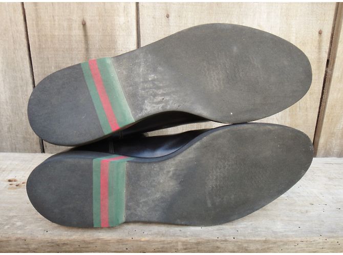 Botas Chelsea Gucci em couro preto - vista 6