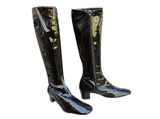 Botas de charol negro Apc Talla 37 - vista 2