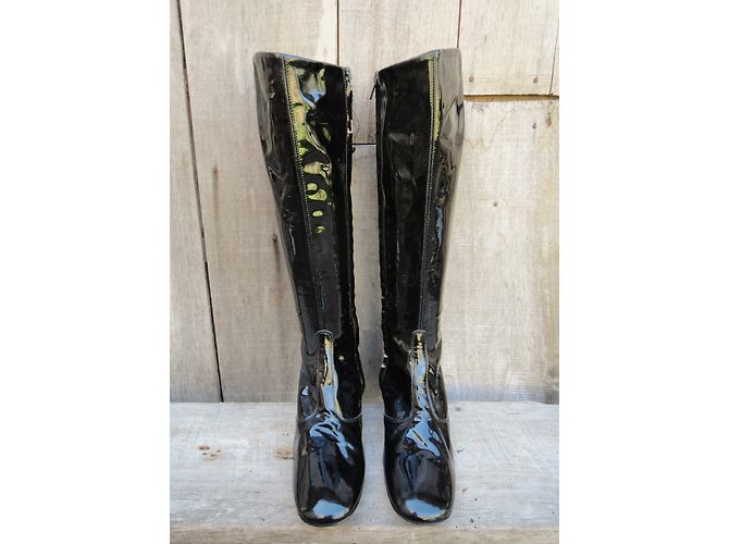 Botas de charol negro Apc Talla 37 - vista 4