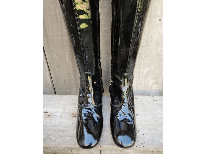 Botas de charol negro Apc Talla 37 - vista 5
