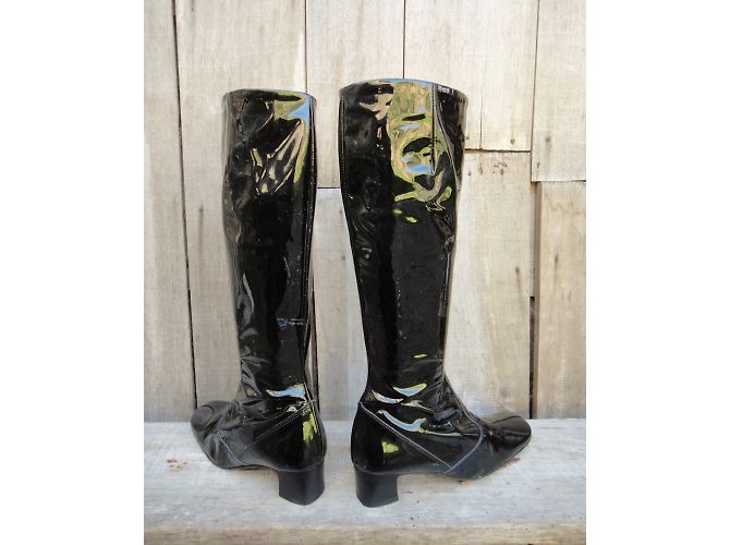 Botas de charol negro Apc Talla 37 - vista 6