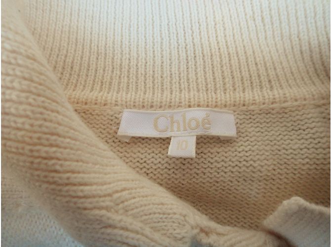 Chloé Weste Beige aus Baumwolle und Wolle 10 Jahre - Ansicht 3