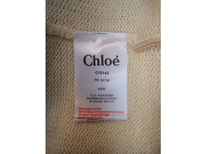 Chloé Weste Beige aus Baumwolle und Wolle 10 Jahre - Ansicht 4