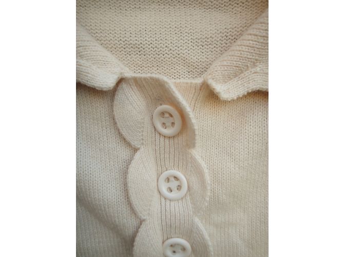 Chloé Weste Beige aus Baumwolle und Wolle 10 Jahre - Ansicht 6