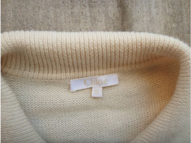 Chloé Weste Beige aus Baumwolle und Wolle 10 Jahre - Ansicht 7
