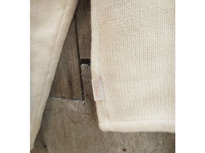 Chloé Weste Beige aus Baumwolle und Wolle 10 Jahre - Ansicht 8